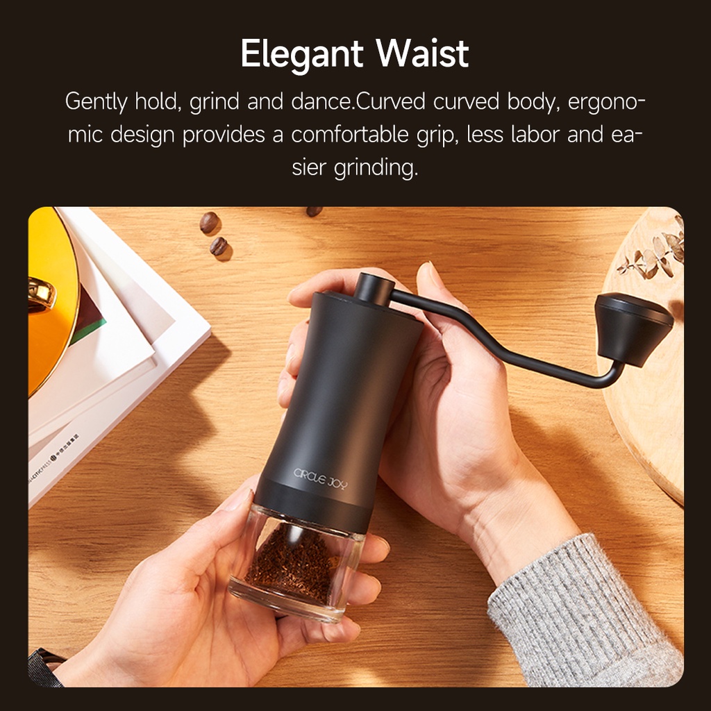 Xiaomi Youpin Máy Xay Cà Phê Bằng Tay   Có Thể Điều Chỉnh Độ Chính Xác Cao Kèm Tay Cầm Mở Rộng