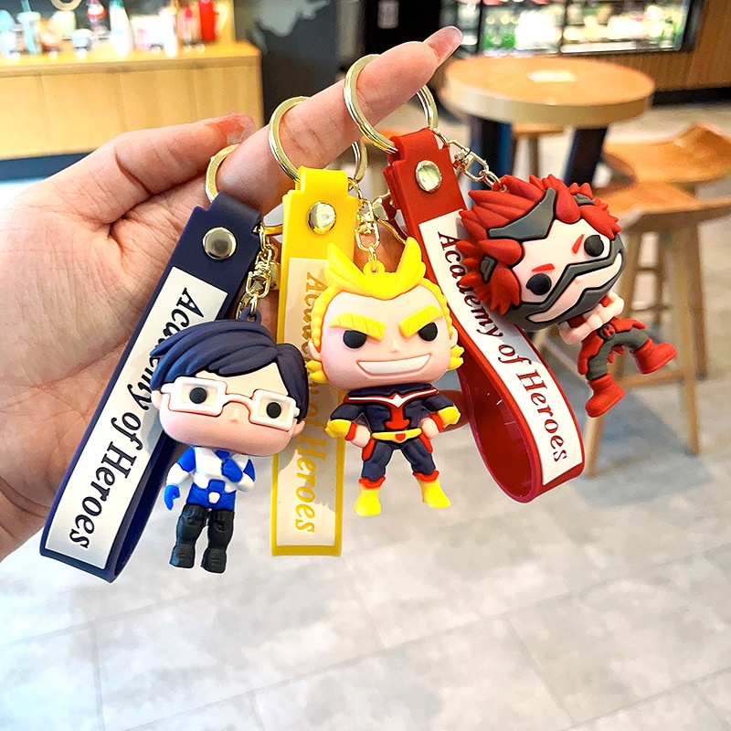 Móc Chìa Khóa Họa Tiết Hoạt Hình My Hero Academy Màu Xanh Lá