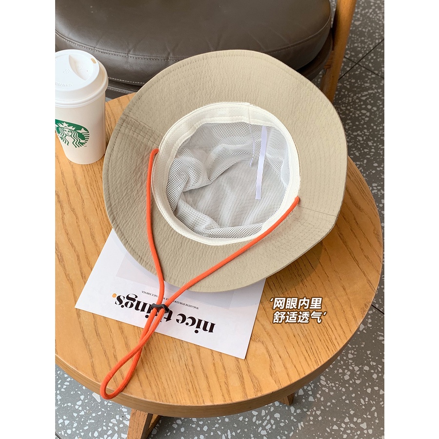 Nón Tai Bèo Vành Rộng Chống Nắng Chống Tia Cực Tím Màu Sắc Tương Phản Thời Trang Mùa Hè Cho Nam Và Nữ