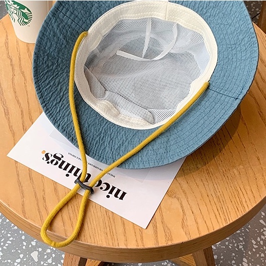 Nón Tai Bèo Vành Rộng Chống Nắng Chống Tia Cực Tím Màu Sắc Tương Phản Thời Trang Mùa Hè Cho Nam Và Nữ