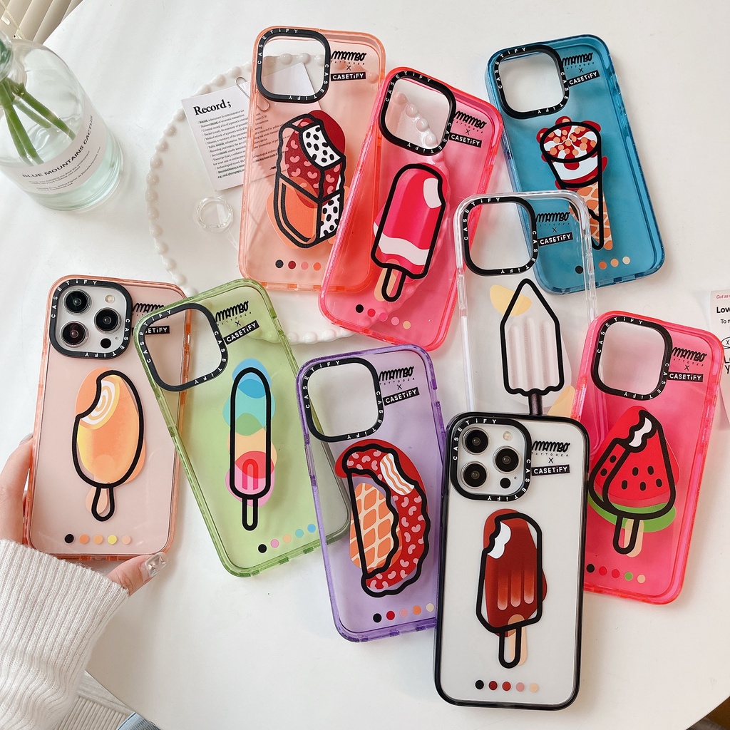 Ốp Điện Thoại Kim Tuyến Nước Hình Que Kem Cho iPhone 15 14 13 12 11 Pro Max Plus