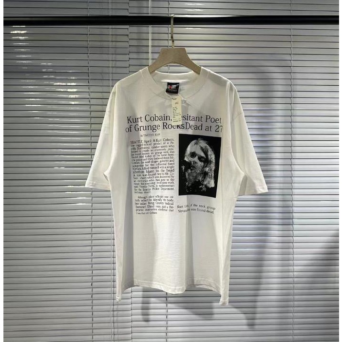 Áo Thun Tay Ngắn In Hình Ban Nhạc Nirvana Nirvana Ban Nhạc Kurt Donald Cobain Kote Koben Giặt Được Phong Cách Retro Đường Phố Đơn Giản Unisex