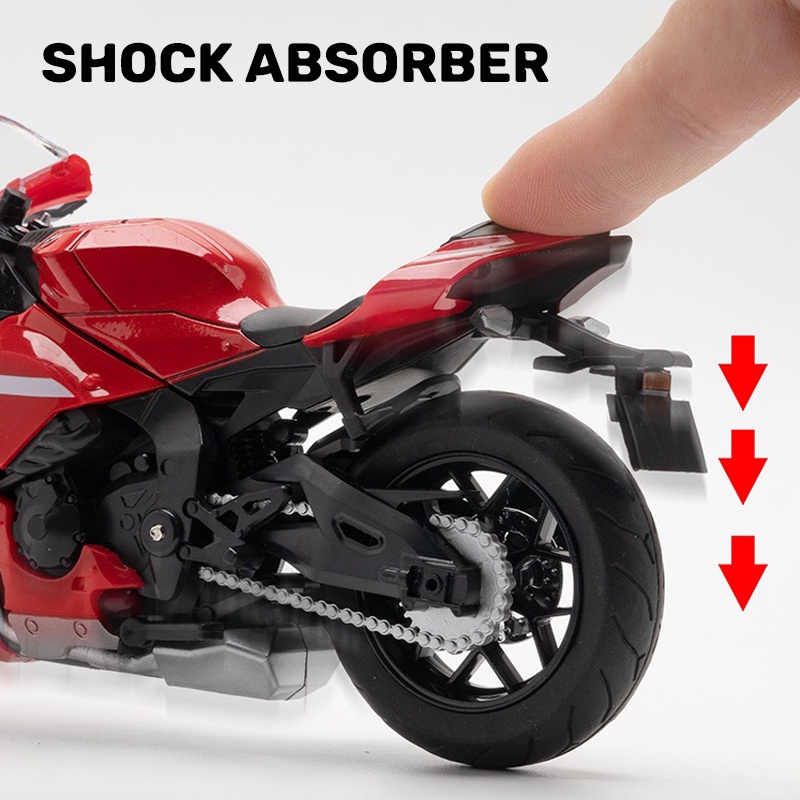Mô Hình Xe Mô Tô Yamaha R1 Bằng Hợp Kim Tỉ Lệ 1: 12