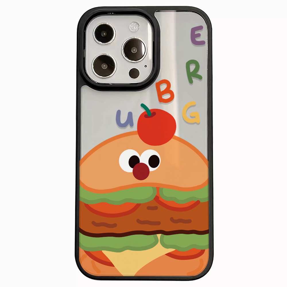 Ốp Điện Thoại Nhựa Acrylic Cứng Trong Suốt In Hình Trái Cây Hoạt Hình Cho iphone 14promax 11 13 12 7Plus 8 X XS Max