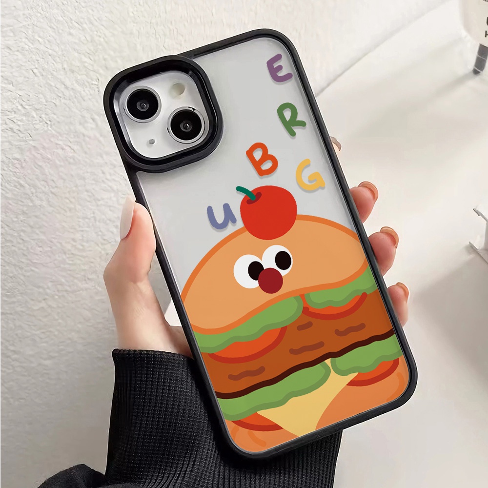 Ốp Điện Thoại Nhựa Acrylic Cứng Trong Suốt In Hình Trái Cây Hoạt Hình Cho iphone 14promax 11 13 12 7Plus 8 X XS Max