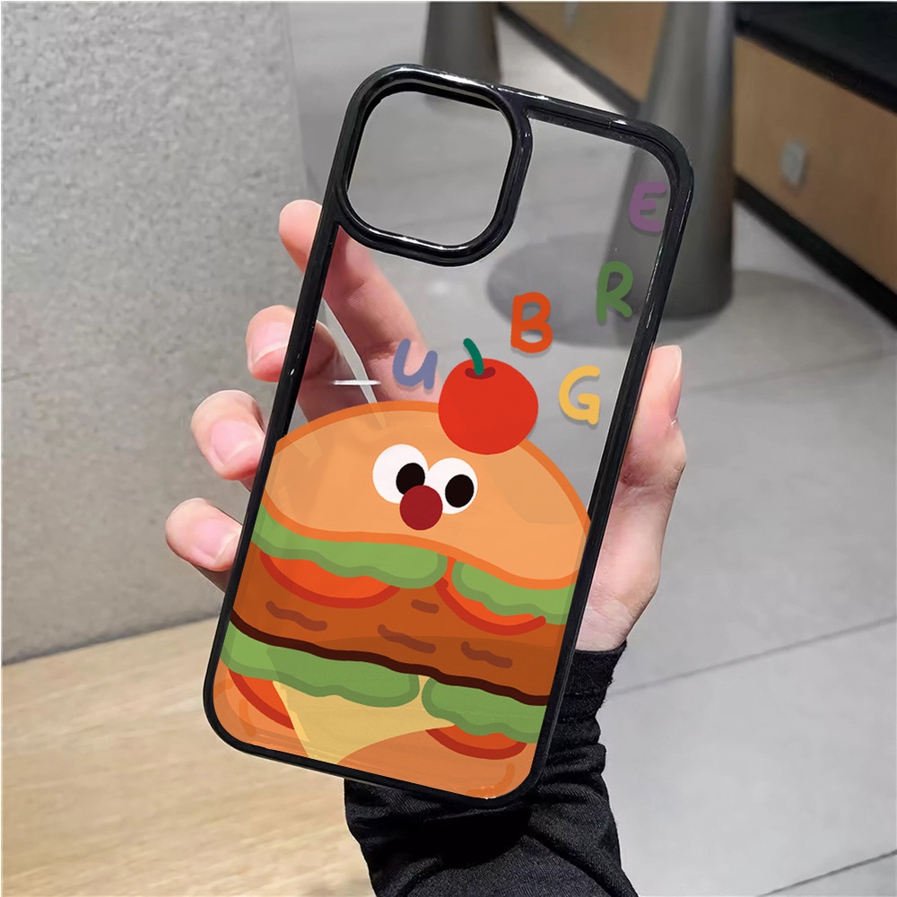 Ốp Điện Thoại Nhựa Acrylic Cứng Trong Suốt In Hình Trái Cây Hoạt Hình Cho iphone 14promax 11 13 12 7Plus 8 X XS Max