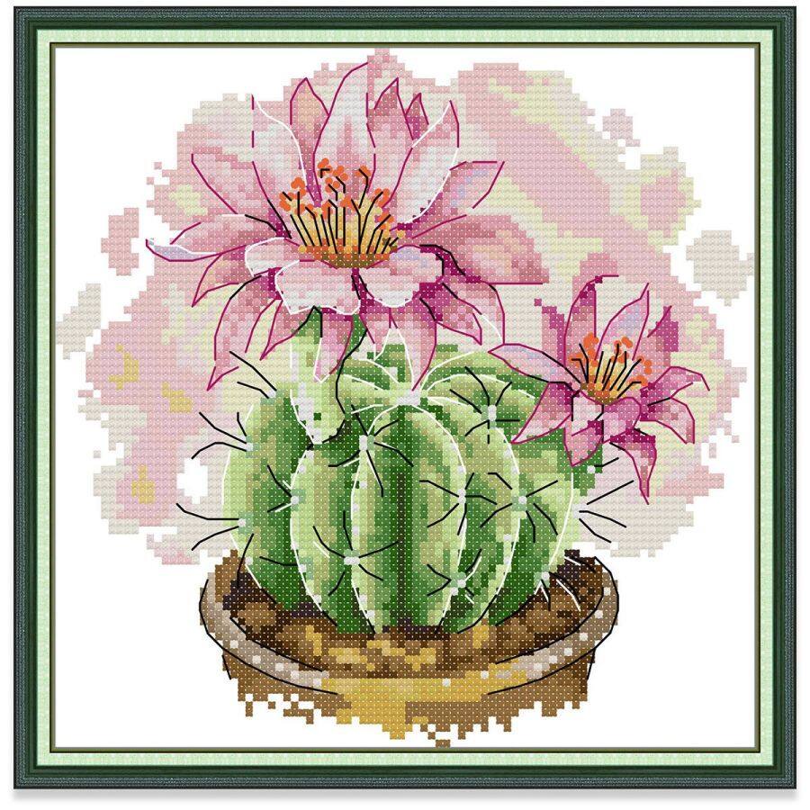 Tranh thêu chữ thập Đơn giản Hoa Bộ thêu chữ thập Cho người mới bắt đầu, Vải in Vải không in 14CT 11CT