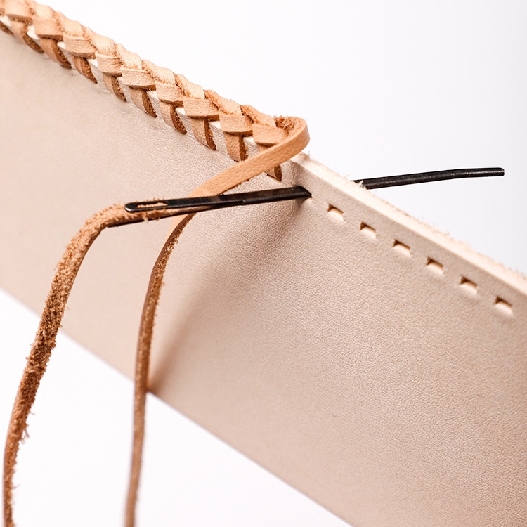 K Đan Dây Da Kim Handmade Da DIY May Tay Kim Da Hàng Hóa Viền Kim Đặc Biệt