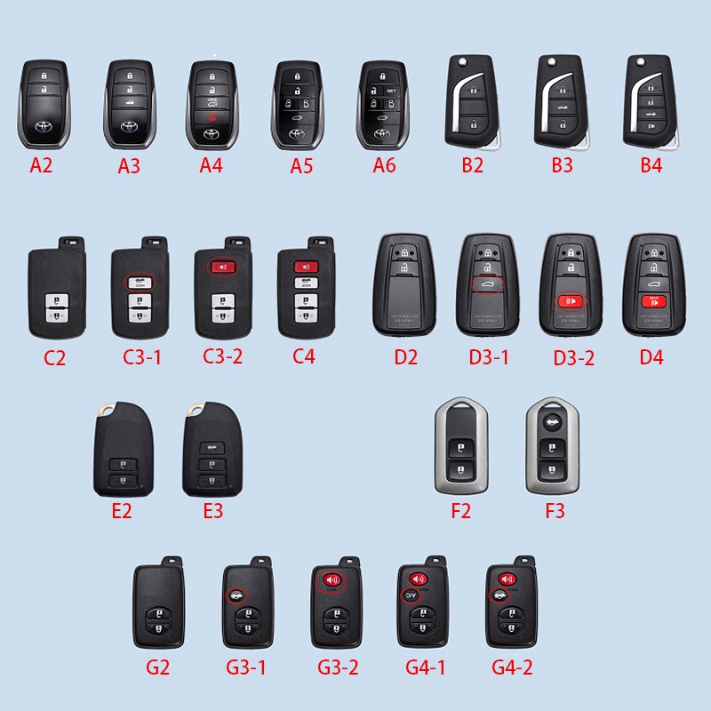 Toyota corolla cross Yaris Vios Altis Camry Rav4 CHR Old toyota key case car key cover case keychain key holder