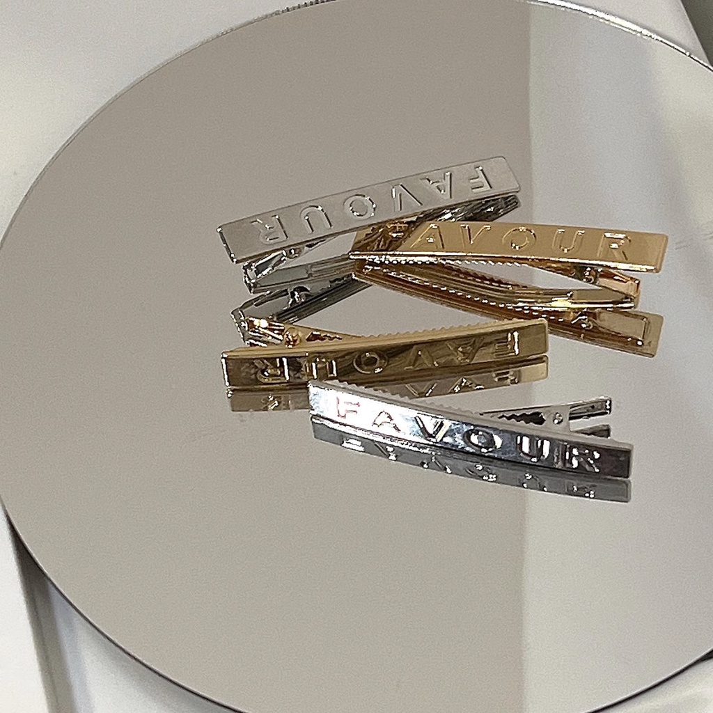 Kẹp Tóc Kim Loại Hình Chữ Cái Thời Trang Cho Nữ