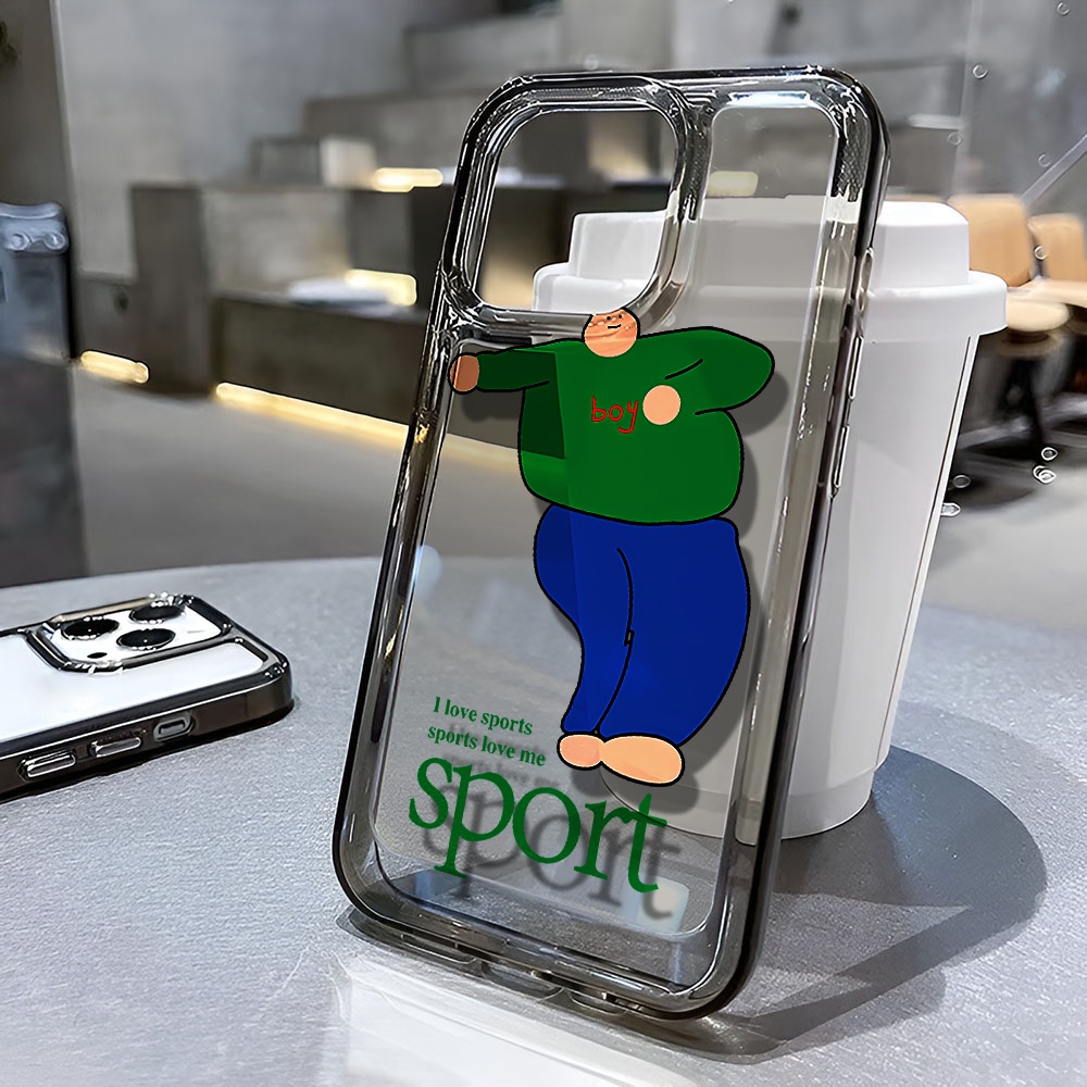 Ốp Điện Thoại Trong Suốt In Hình Thể Thao Không Gian Cho iphone 14 pro max 11 13 12 7 8 Plus X XR XSMax