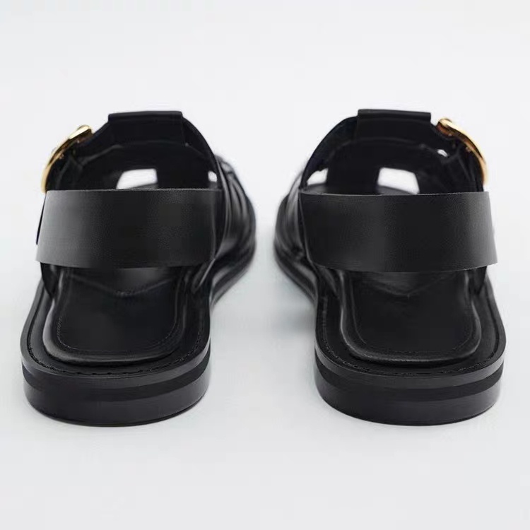 Hàng Mới Về Giày Sandal Zara Da Bò Đan Dây Hở Ngón Thời Trang Nữ