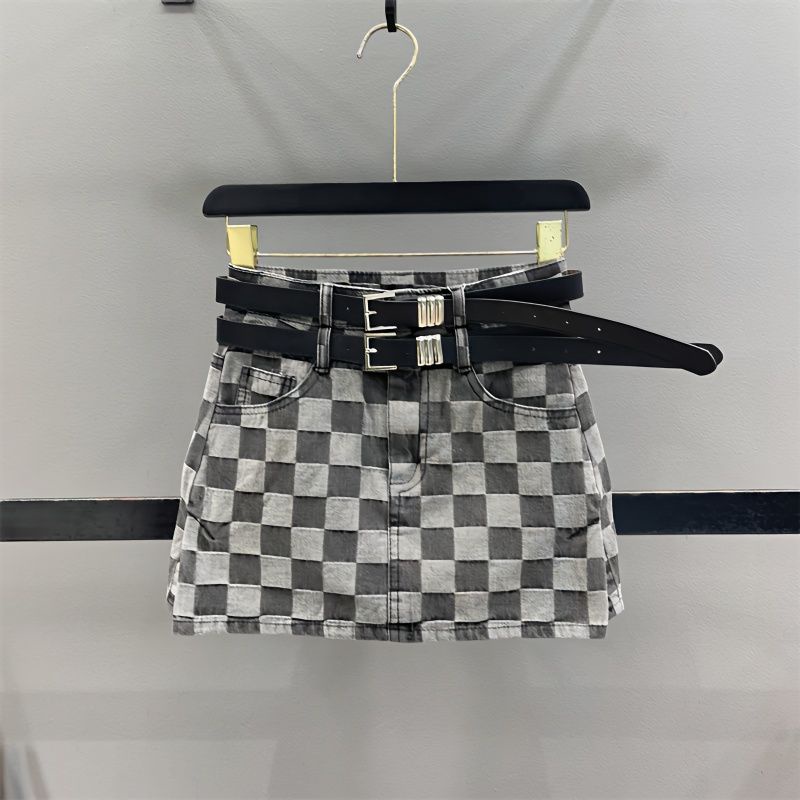 [Hàng Có Sẵn Giao Hàng Nhanh] Chân Váy Denim Ngắn Dáng Chữ A Lưng Cao Xẻ Tà Phong Cách Mới Xuân Hè 2023 Dành Cho Bạn Nữ