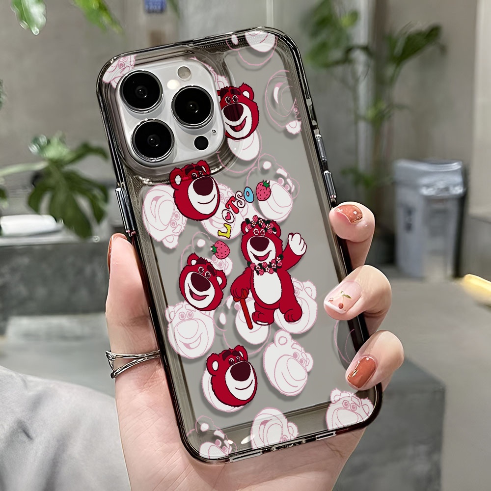 Ốp Điện Thoại Trong Suốt Chống Sốc Hình Lotso Cho iphone 14 pro max 11 13 12 7 8 Plus X XR XSMax