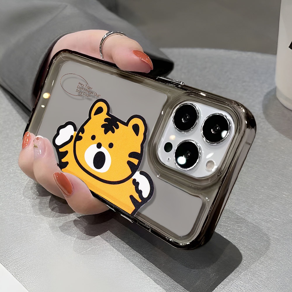 Ốp Điện Thoại Trong Suốt Chống Sốc In Hình Hổ Hoạt Hình Cho iphone 14 pro max 11 13 12 7 8 Plus X XR XSMax