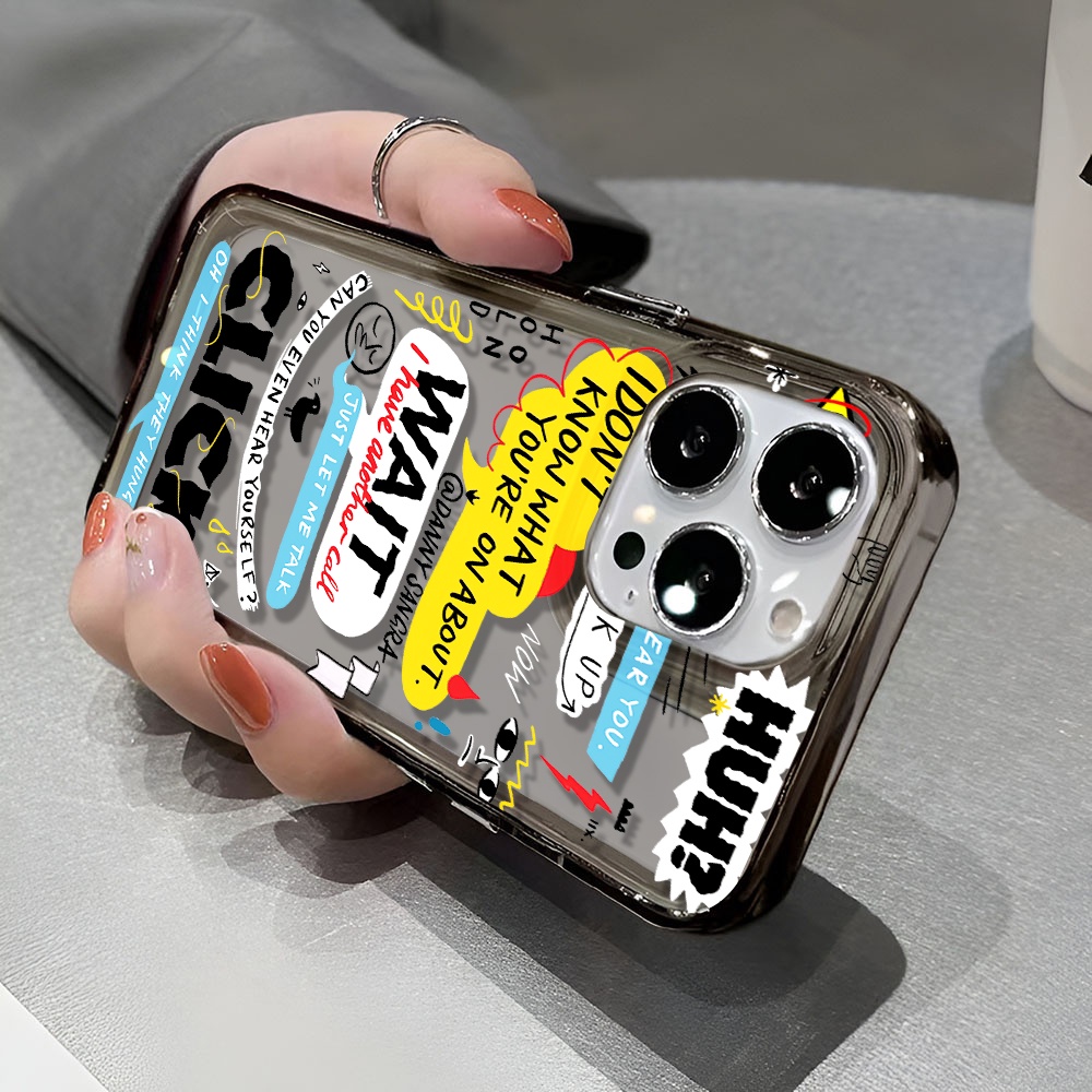 Ốp Điện Thoại Trong Suốt Chống Sốc Họa Tiết Thời Trang Cho iphone 14 pro max 11 13 12 7 8 Plus X XR XSMax