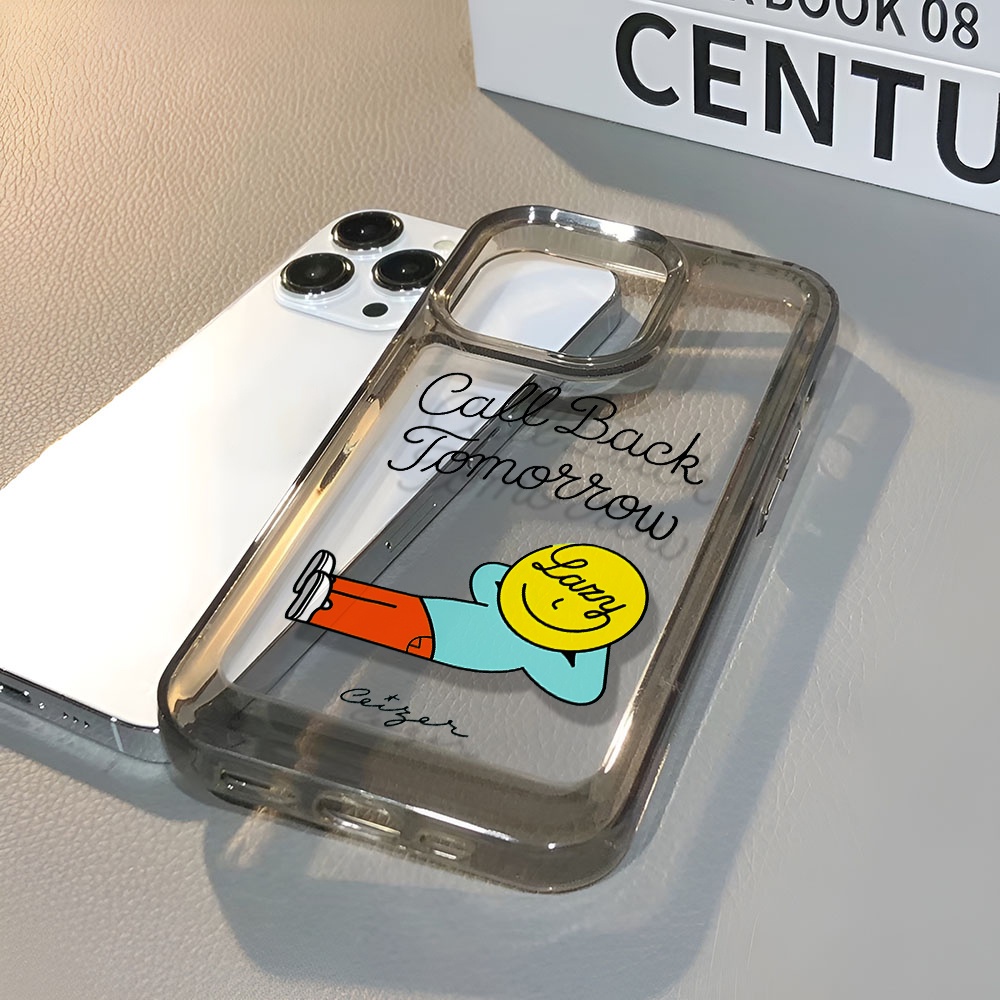 Ốp Điện Thoại Trong Suốt Chống Sốc In Hình Cậu Bé Đang Ngủ Cho iphone 14 pro max 11 13 12 7 8 Plus X XR XSMax