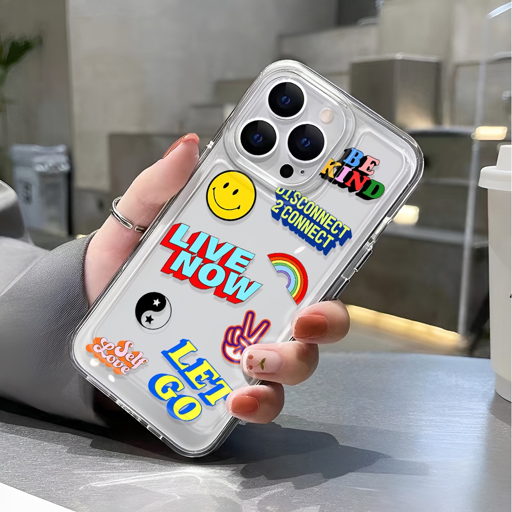 Ốp Điện Thoại Trong Suốt Chống Sốc In Logo Thời Trang Cho iphone 14 pro max 11 13 12 7 8 Plus X XR XSMax