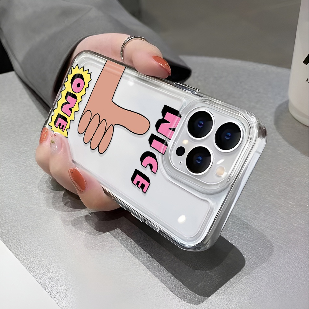 Ốp Điện Thoại Trong Suốt Chống Sốc Họa Tiết Hoạt Hình Cho iphone 14 pro max 11 13 12 7 8 Plus X XR XSMax