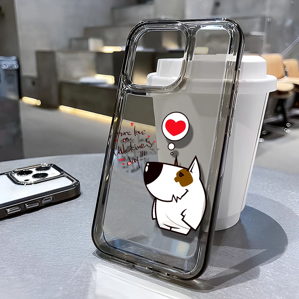 Ốp Điện Thoại Trong Suốt Chống Sốc In Hình Chú Chó Hoạt Họa Cho iphone 14 pro max 11 13 12 7 8 Plus X XR XSMax