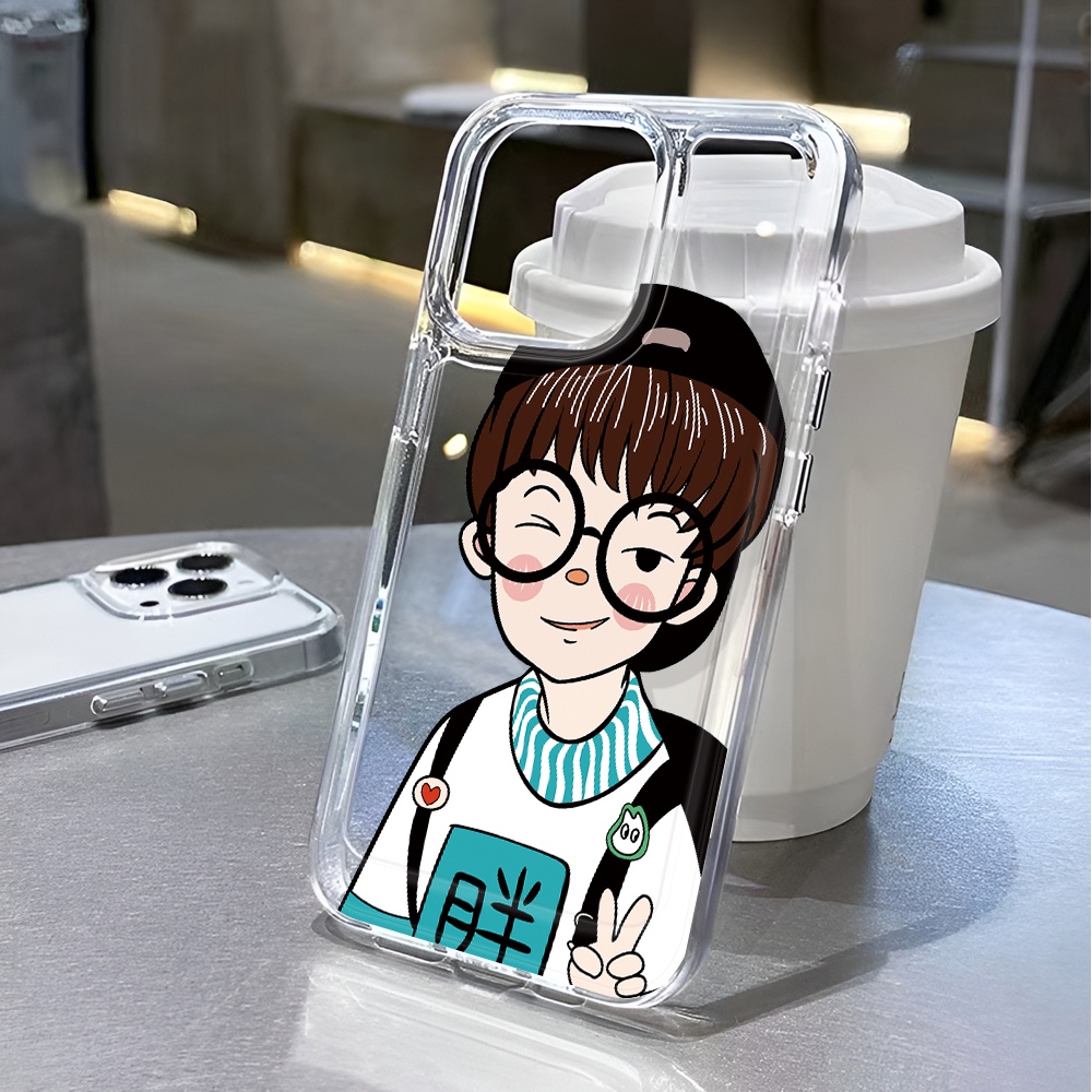 Ốp Điện Thoại Trong Suốt Chống Sốc In Hình Cậu Bé Mập Cho iphone 14 pro max 11 13 12 7 8 Plus X XR XSMax