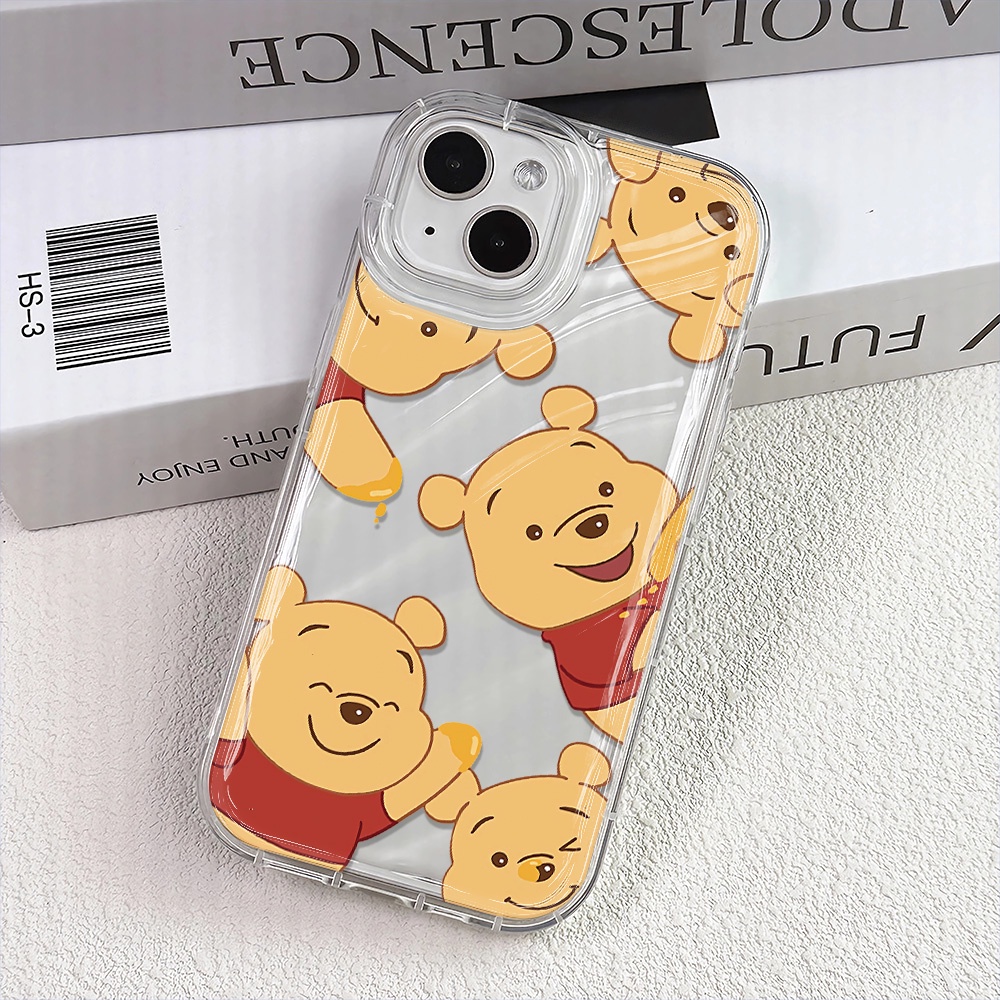 Ốp Điện Thoại Trong Suốt Họa Tiết Hoạt Hình Winnie Pooh Dễ Thương Cho iphone 14 pro max 11 13 12 8 7 Plus XSMax X XR