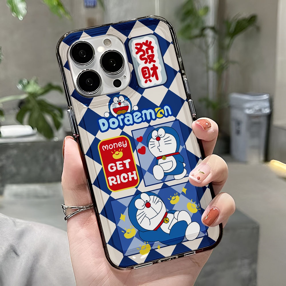 Ốp Điện Thoại Trong Suốt Chống Sốc Họa Tiết Doraemon Cho iphone 14 pro max 11 13 12 7 8 Plus X XR XSMax