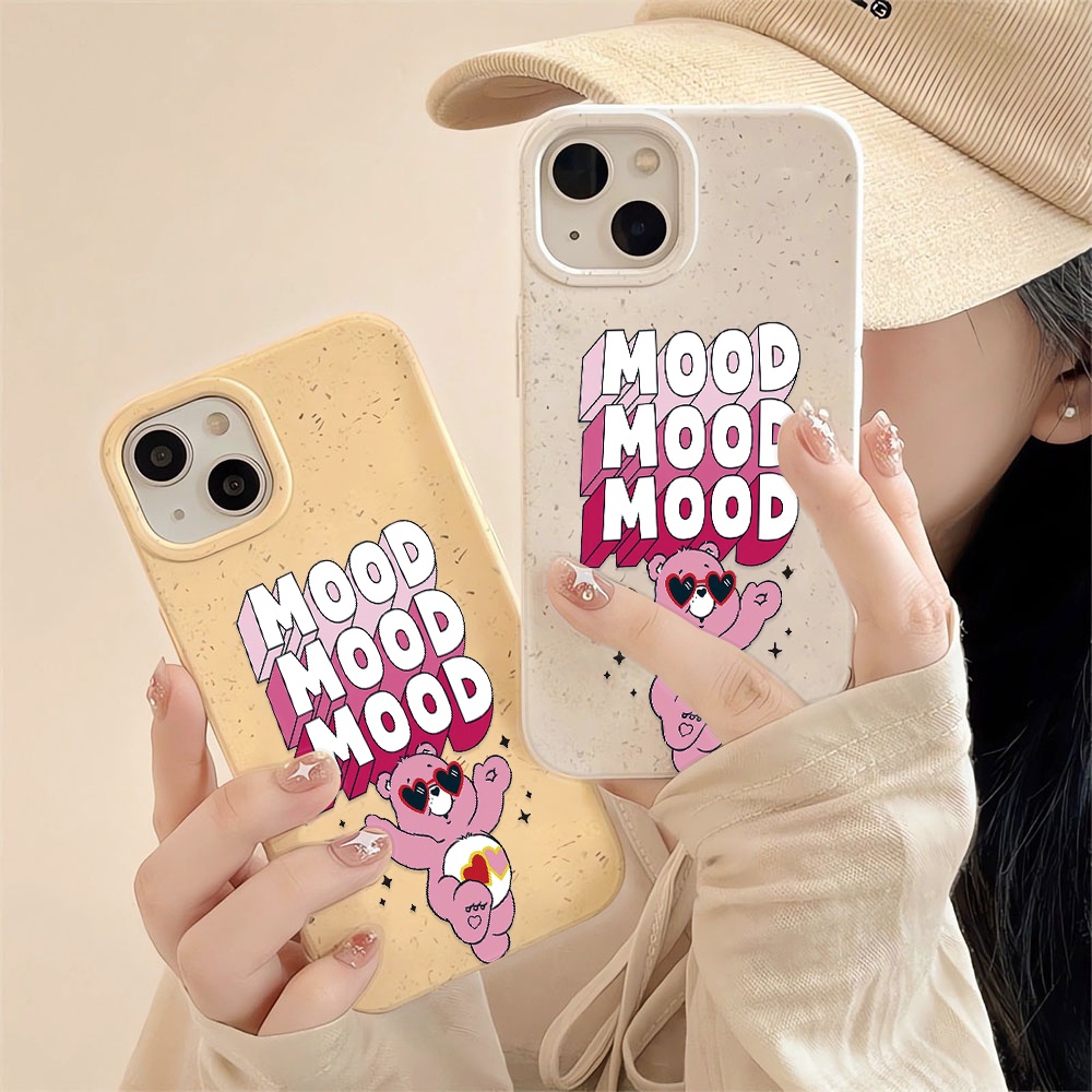 Ốp Điện Thoại Chống Sốc In Hình Gấu Hoạt Hình Màu Trắng Cho iphone 14 pro max 11 13 12 7 8 Plus X XR XSMax