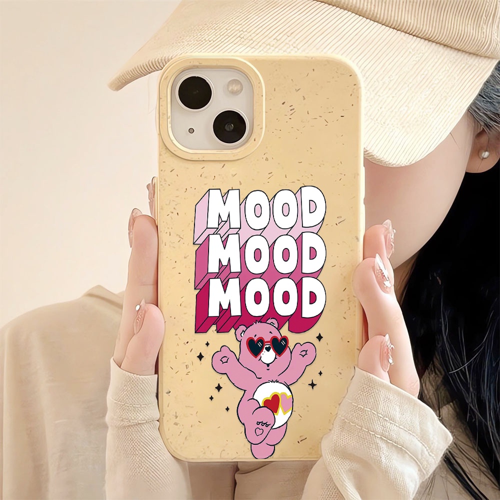 Ốp Điện Thoại Chống Sốc In Hình Gấu Hoạt Hình Màu Trắng Cho iphone 14 pro max 11 13 12 7 8 Plus X XR XSMax