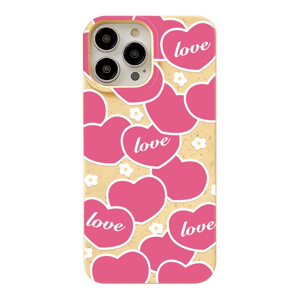 Ốp Điện Thoại Chống Sốc Họa Tiết Trái Tim Hoạt Hình Cho iphone 14 pro max 11 13 12 7 8 Plus X XR XSMax