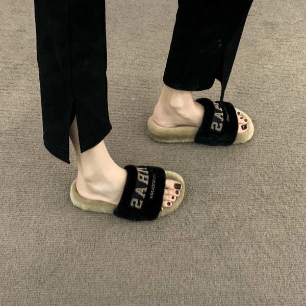 Dép Lông Đế Dày Thời Trang Thu Đông 2023 Cho Nữ