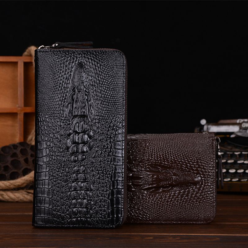 Ví Da Cá Sấu Dáng Dài Đa Năng Sang Trọng Dành Cho Nam