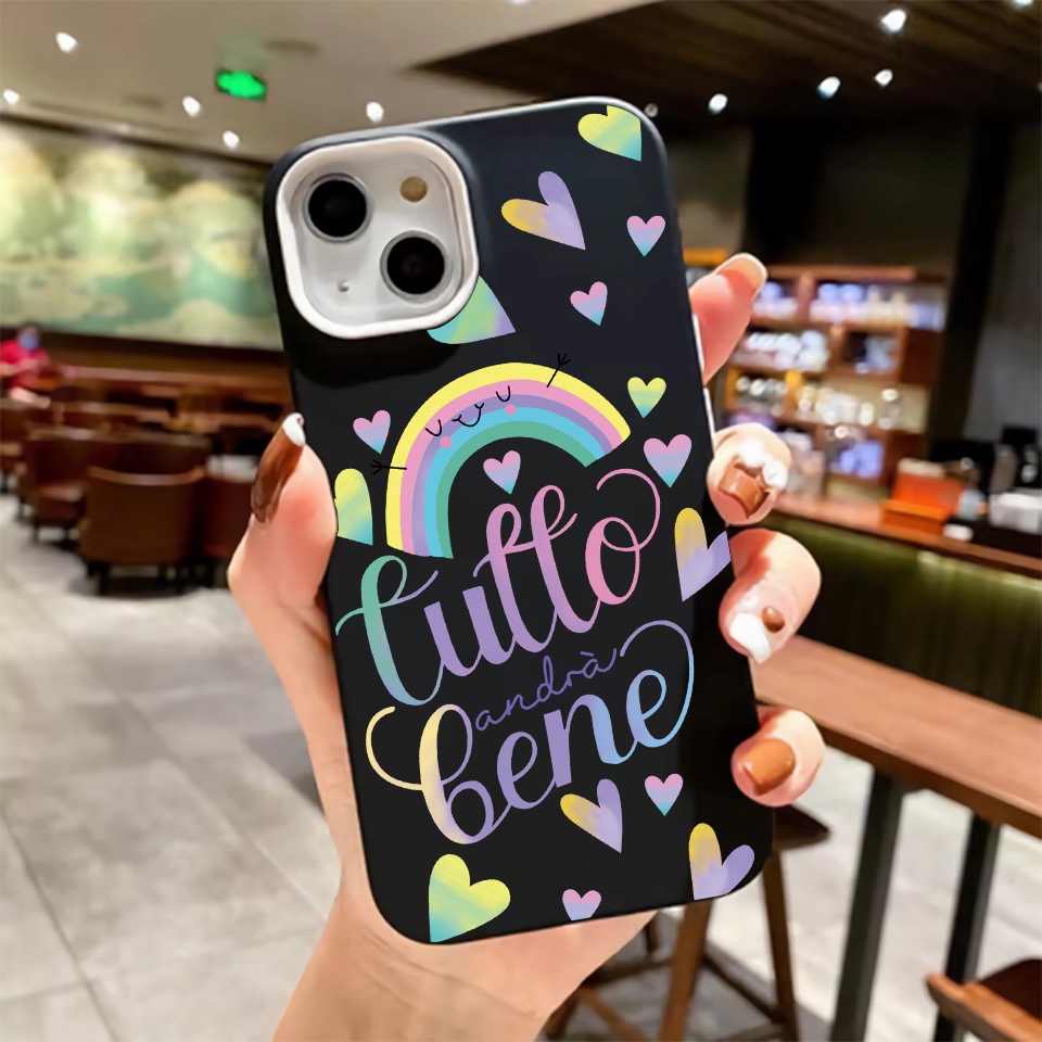 Ốp Điện Thoại silicon Dẻo Màu Cầu Vồng 3 Trong 1 Cho iPhone 14Promax 13 12 11 7Plus 7 X Xs Max XR