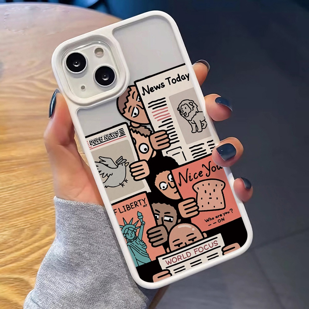 Ốp Điện Thoại Acrylic Cứng Trong Suốt In Hình Thời Trang Cho iphone 14promax 11 13 12 7Plus 8 X XS Max