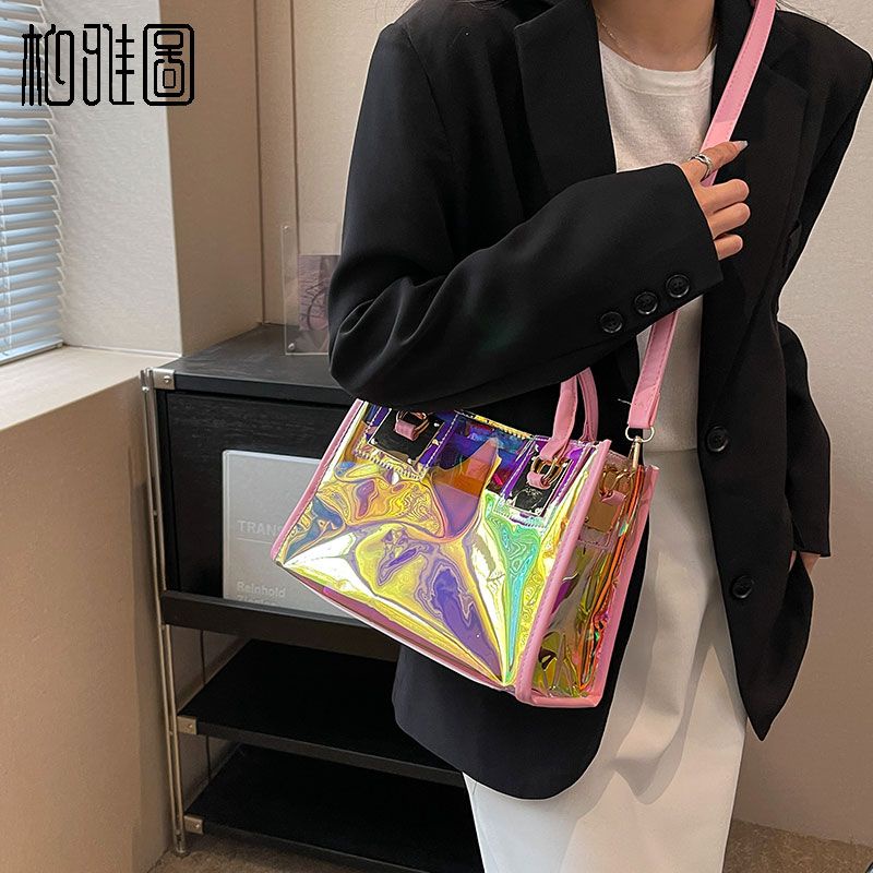Boyato Túi Đeo Chéo Vai jelly Màu laser Trong Suốt Đơn Giản Thời Trang Mùa Hè 2023 Mới Dành Cho Bạn Nữ