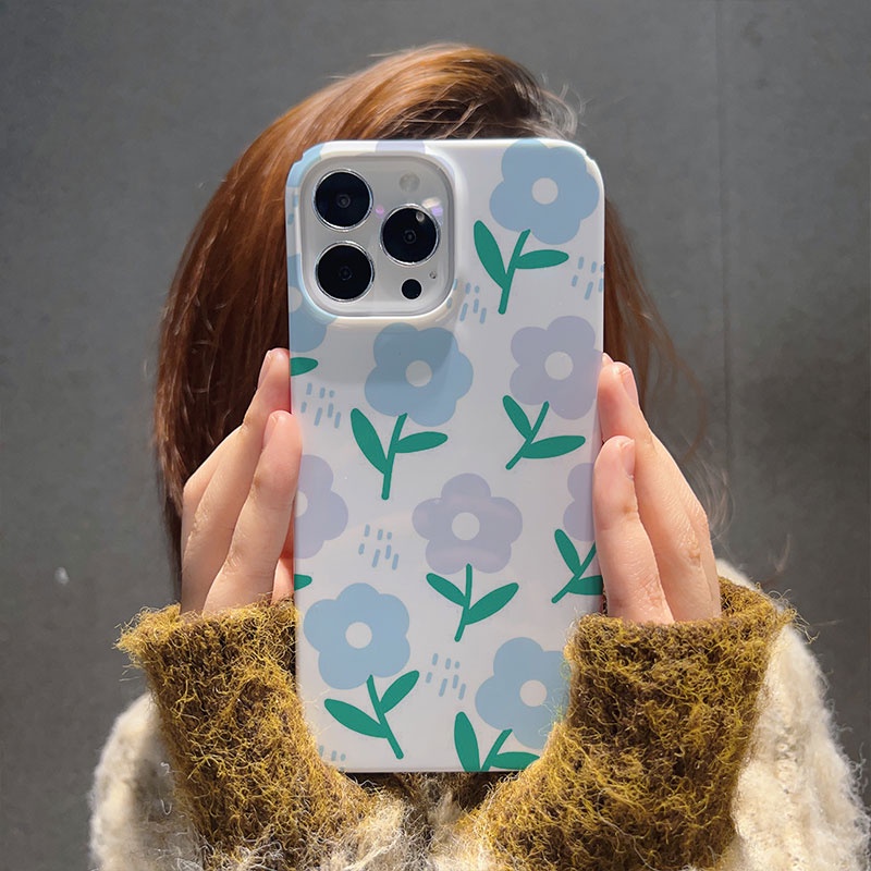 Ốp Điện Thoại Cứng In Hình Hoa Mưa Cho iphone 14promax 11 13 12 7Plus 8 X XS Max