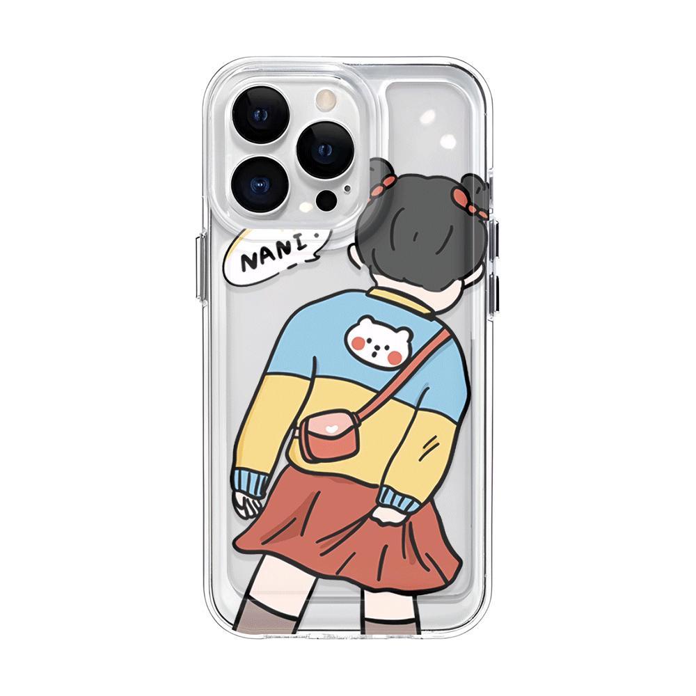 Ốp Điện Thoại Trong Suốt Chống Sốc In Hình Bé Trai Bé Gái Cho iphone 14 pro max 11 13 12 7Plus 7 8 Plus X XR XSMax
