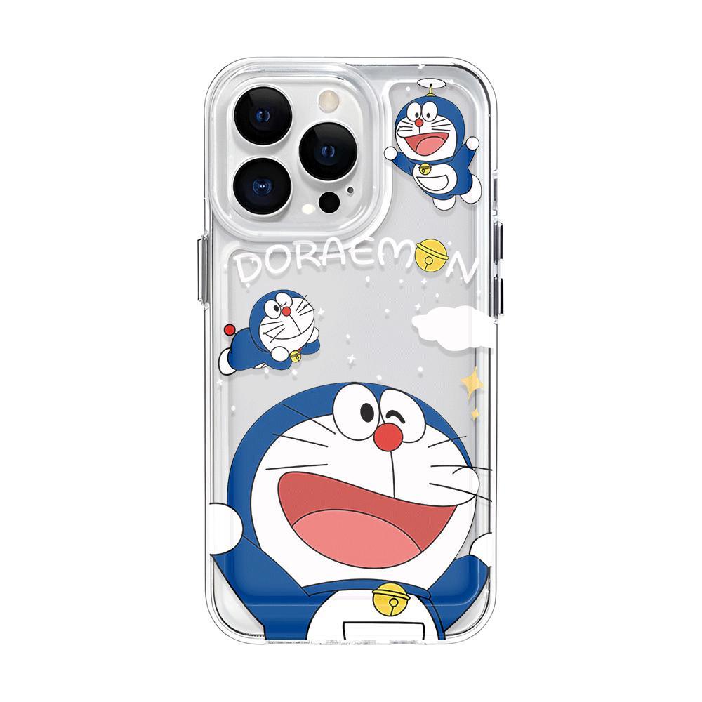 Ốp Điện Thoại Trong Suốt Chống Sốc In Hình Doraemon Cho iphone 14 pro max 11 13 12 7Plus 7 8 X XR XSMax