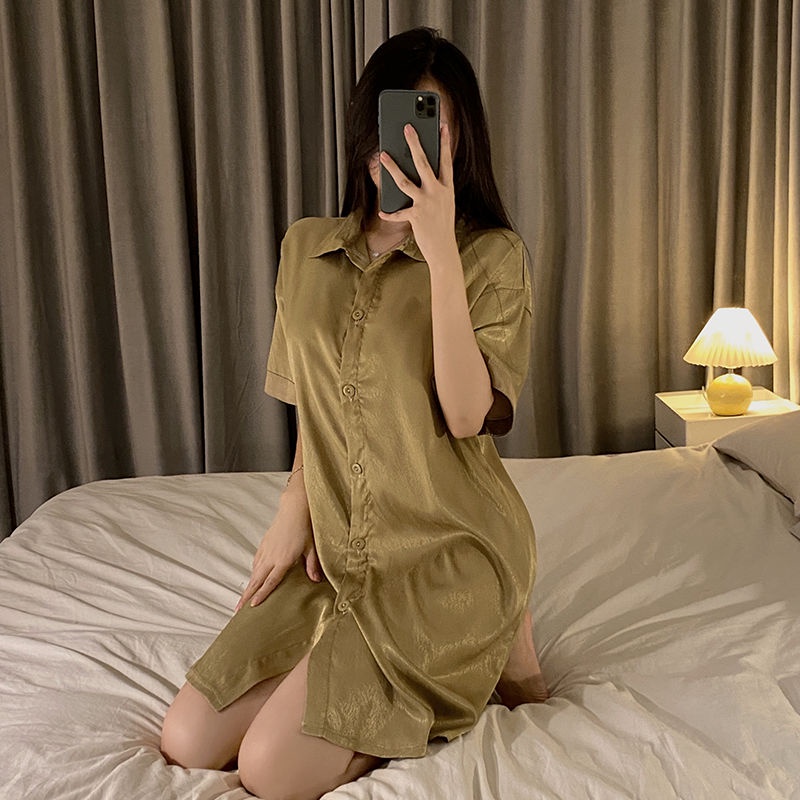 Đầm Ngủ Dáng Dài Phong Cách Mới Năm 2023 Thời Trang Mùa Hè Quyến Rũ Cho Nữ