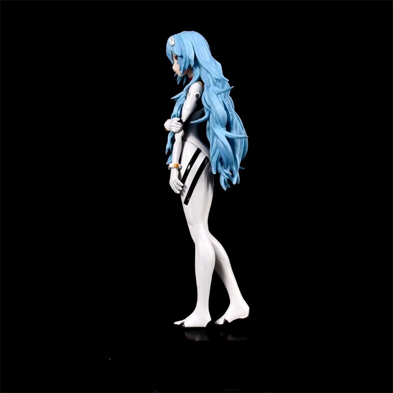 Mô Hình Nhân Vật Ayanami Rei Tóc Dài 17cm Bằng PVC