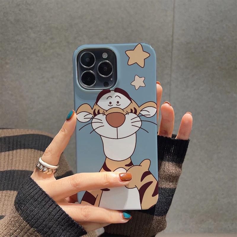 Ốp Điện Thoại Cứng Chống Sốc Họa Tiết Hổ Hoạt Hình Cho iphone 14 pro Max 11 13 12 7Plus 8 X XS Max