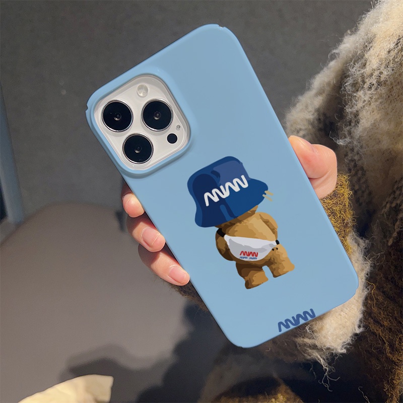 Ốp Điện Thoại Cứng Chống Sốc In Hình Gấu NASA Cho iphone 14 pro Max 11 13 12 7Plus 8 X XS Max