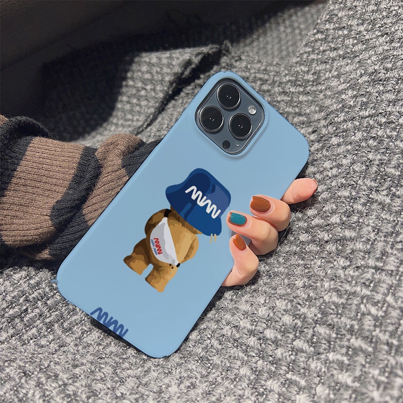 Ốp Điện Thoại Cứng Chống Sốc In Hình Gấu NASA Cho iphone 14 pro Max 11 13 12 7Plus 8 X XS Max