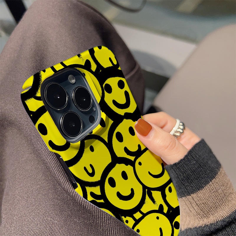 Ốp ĐiệN ThoạI ChốNg SốC HìNh MặT CườI Cho iphone 14 pro Max 11 13 12 7 Plus 8 X XS Max