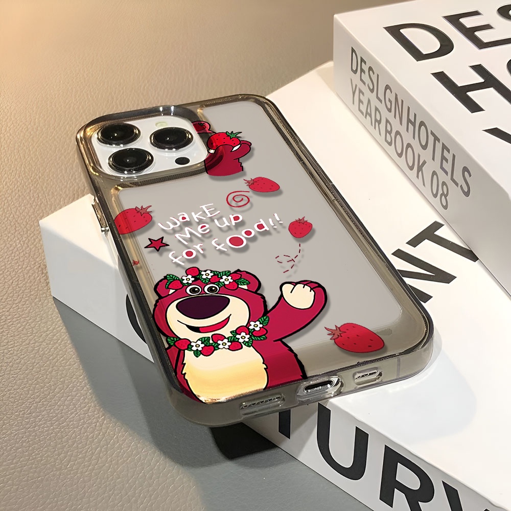 Ốp Điện Thoại Trong Suốt Hình Gấu Và Hoa Cho iphone 14 pro max 11 13 12 7 8 Plus X XR XSMax