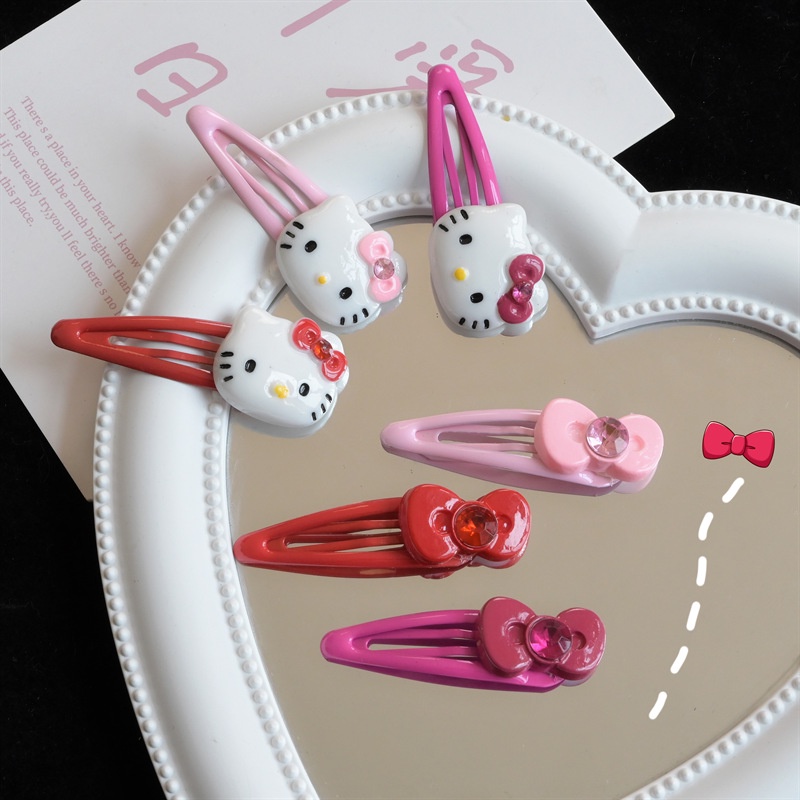 Kẹp Tóc Bb Hình Hello Kitty Dễ Thương Thời Trang Năm 2021