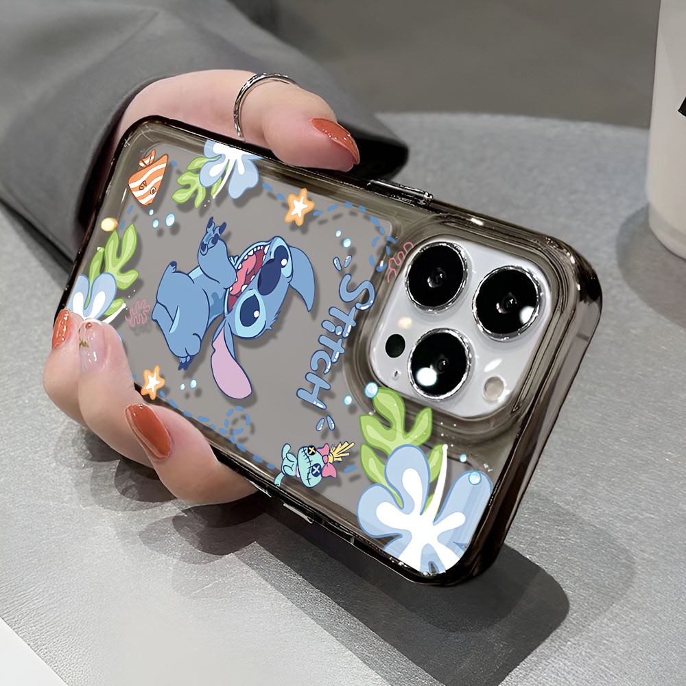 Ốp Điện Thoại Trong Suốt In Hình Stitch Cho iphone 14 pro max 11 13 12 7 8 Plus X XR XSMax