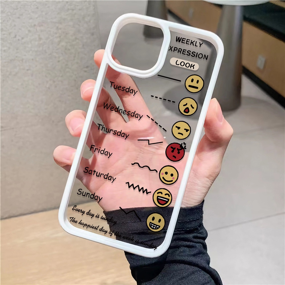 Ốp Điện Thoại Nhựa Acrylic Cứng Trong Suốt In Hình Tuần Lộc Cho iphone 14 pro Max 11 13 12 7Plus 8 X XS Max
