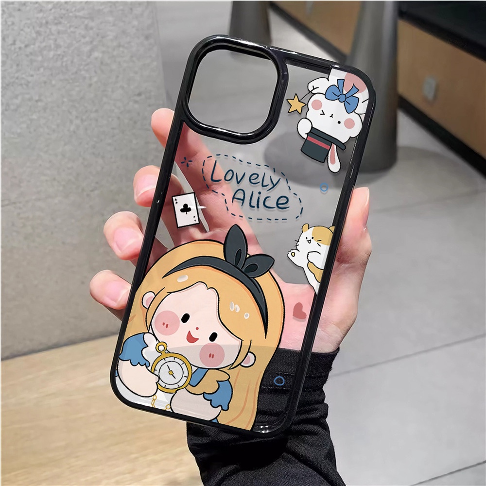 Ốp Điện Thoại Nhựa Acrylic Cứng Trong Suốt Hình Công Chúa Cho iphone 14 pro Max 11 13 12 7Plus 8 X XS Max