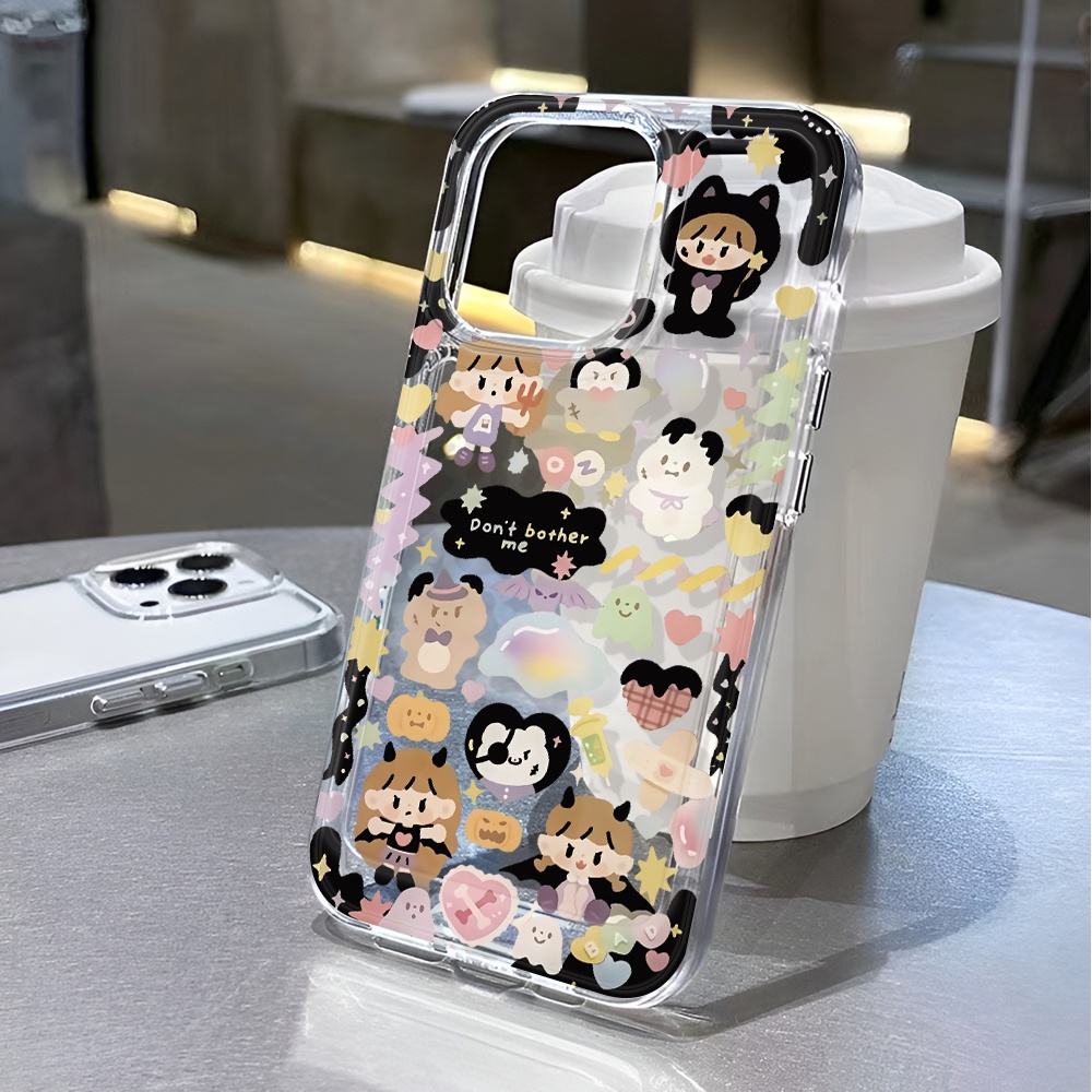 Ốp Điện Thoại Trong Suốt In Hình Gấu Hoạt Hình Cho iphone 14 pro max 11 13 12 7 8 Plus X XR XSMax